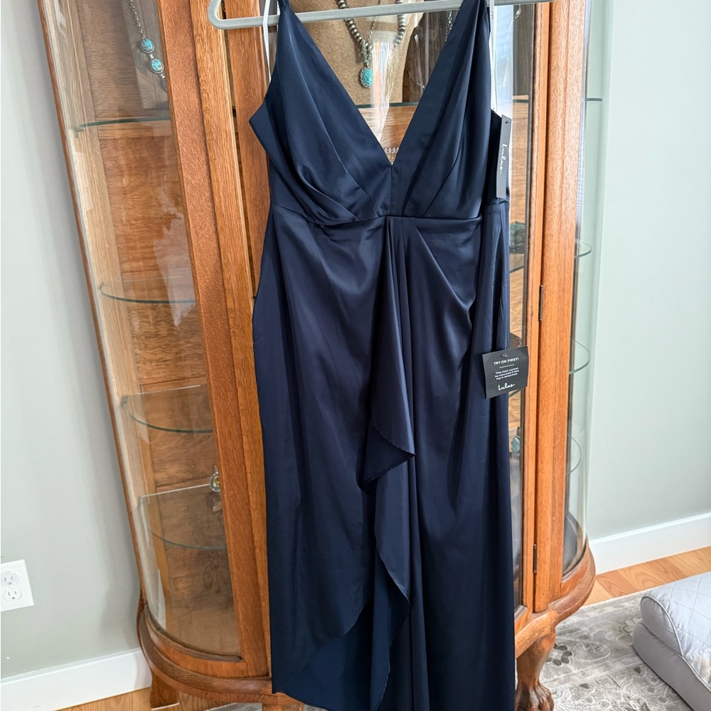 Lulu's Midnight Blue Dress L NWT